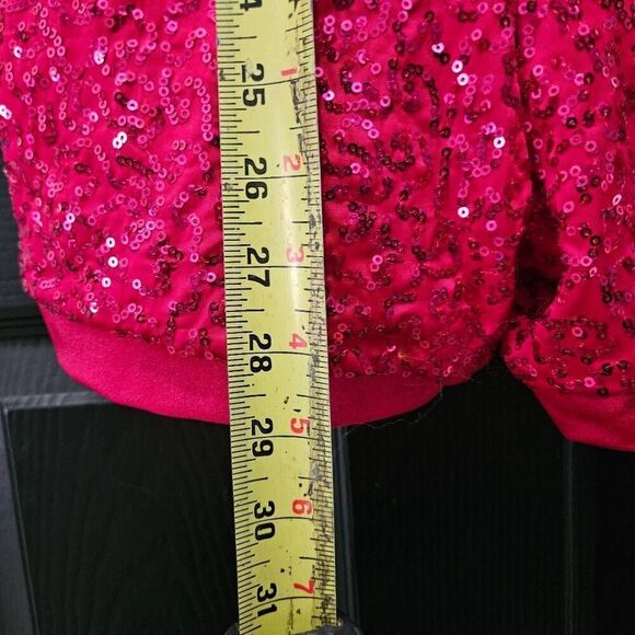 Weissman NWOT adult medium or large **no tags** red sequin mesh one piece costum - Picture 7 of 9